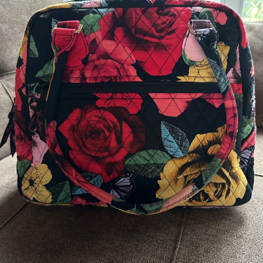 Vera Bradley "Havana Rose" Large Outside Pocket Shoulder Bag - Picture 4 of 16